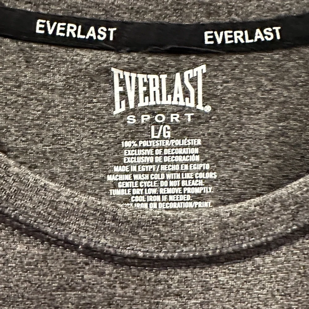 Everlast Men's Charcoal Long Sleeve Tee - Picture 3 of 8